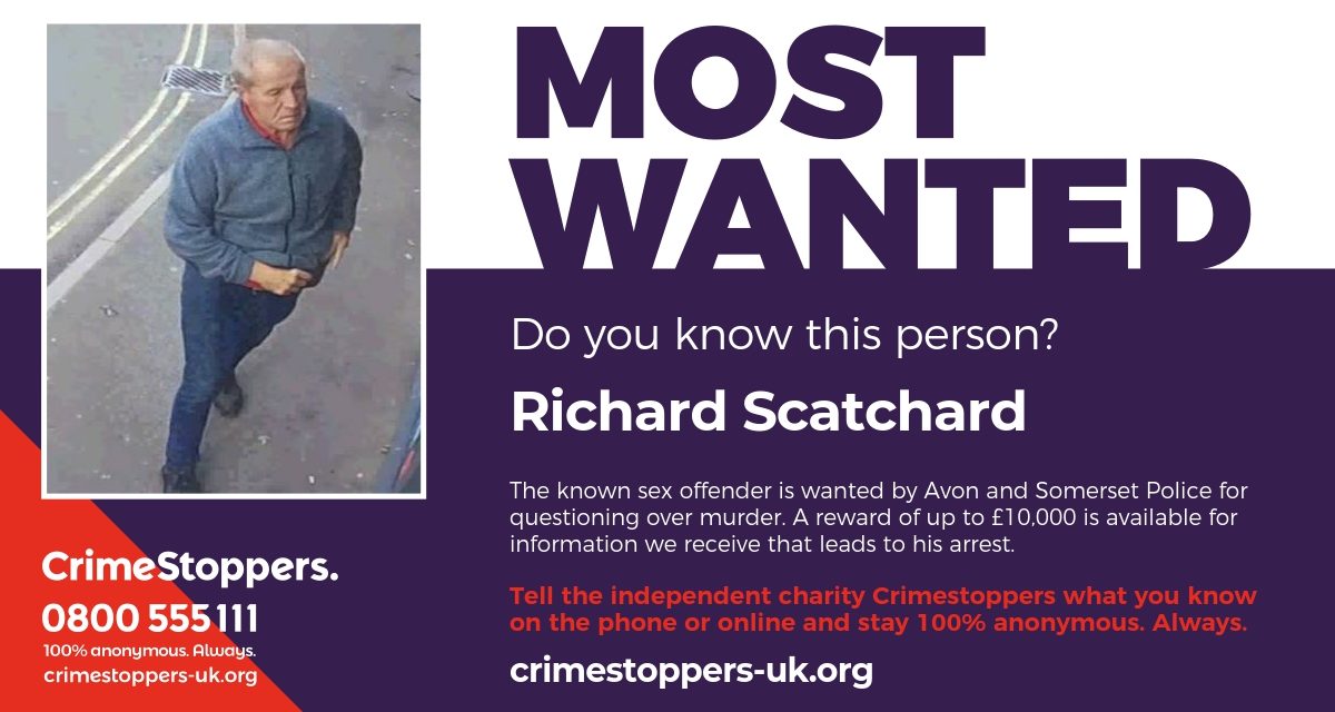 £10,000 reward for sex offender wanted over Somerset murder